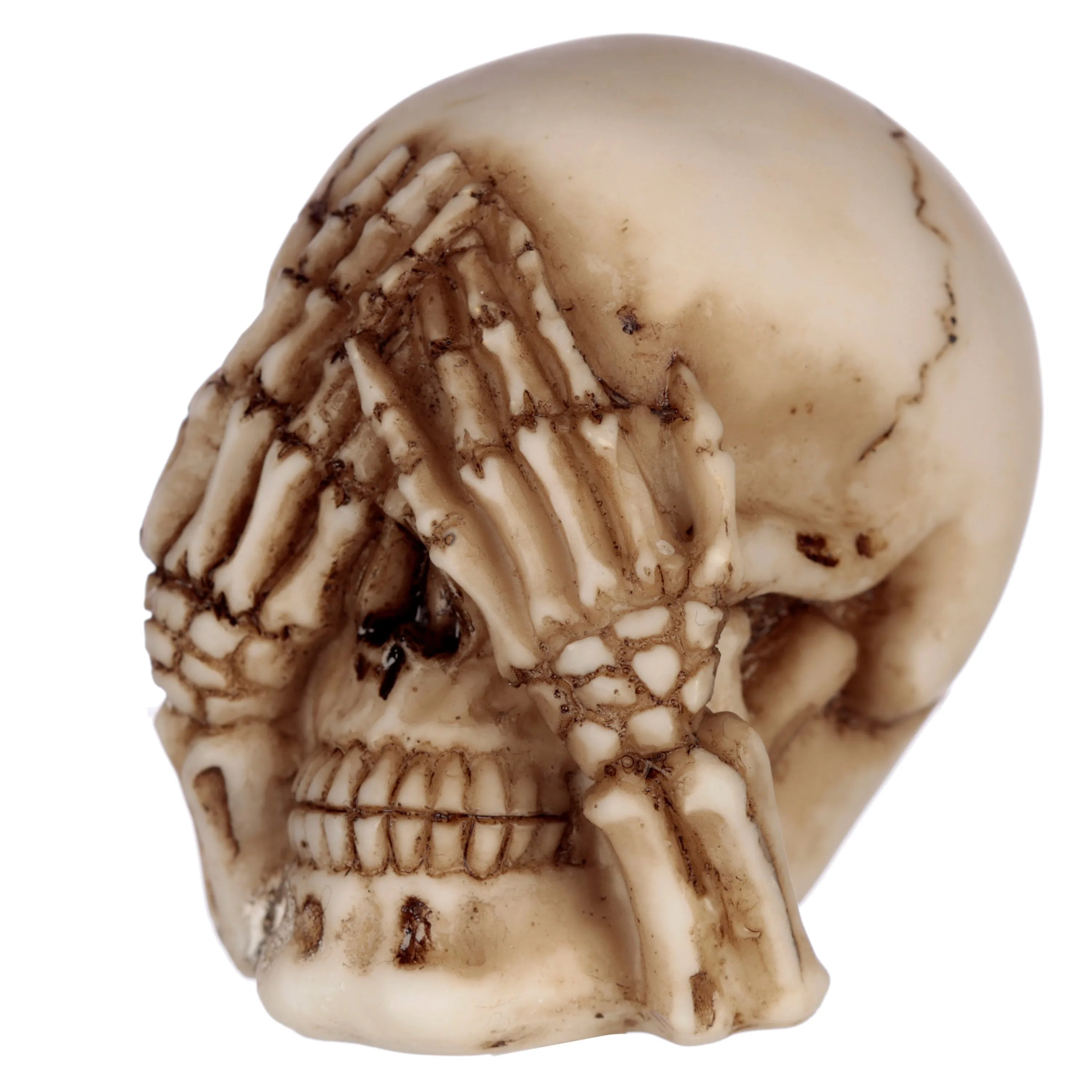 Set of 3 Small See No, Hear No, Speak No Evil Skulls