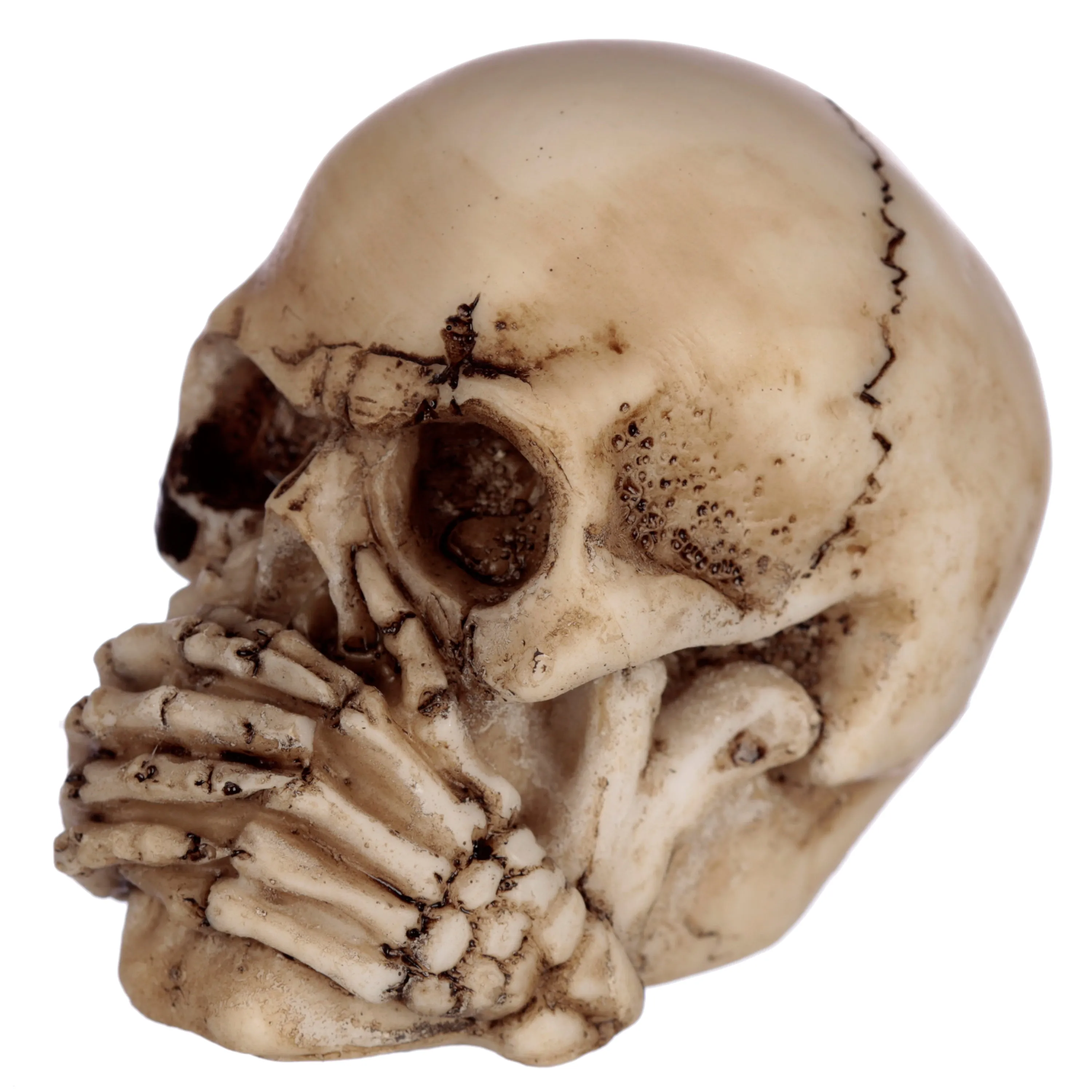 Set of 3 Small See No, Hear No, Speak No Evil Skulls
