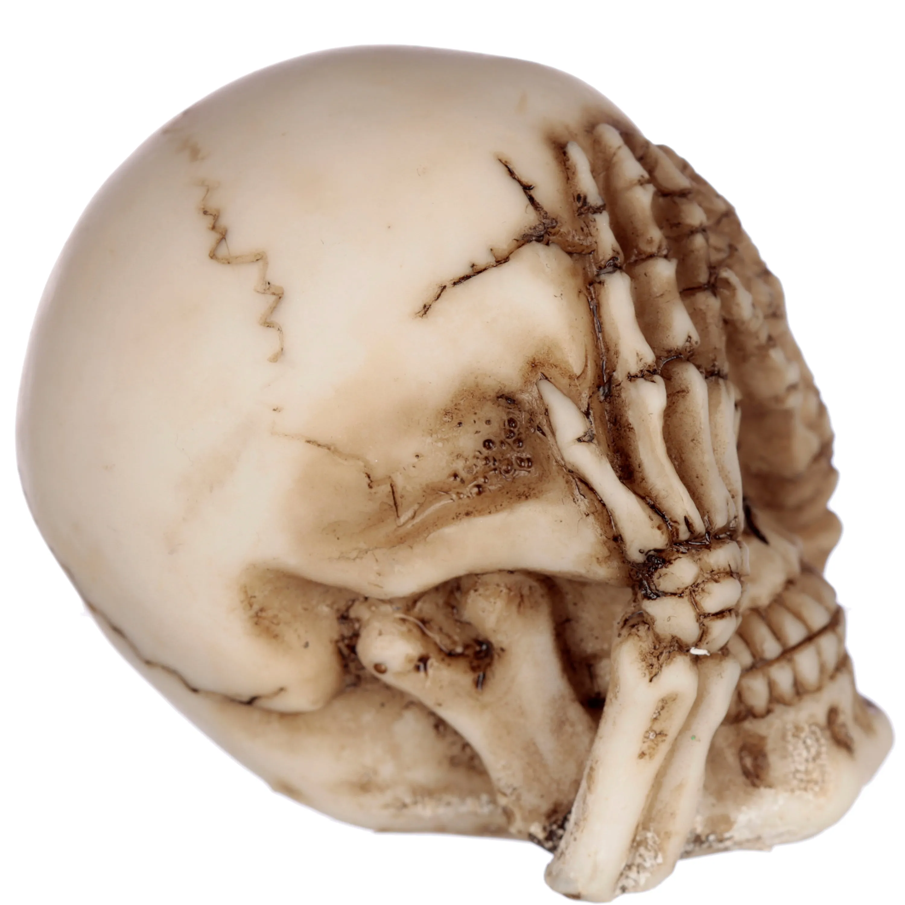 Set of 3 Small See No, Hear No, Speak No Evil Skulls