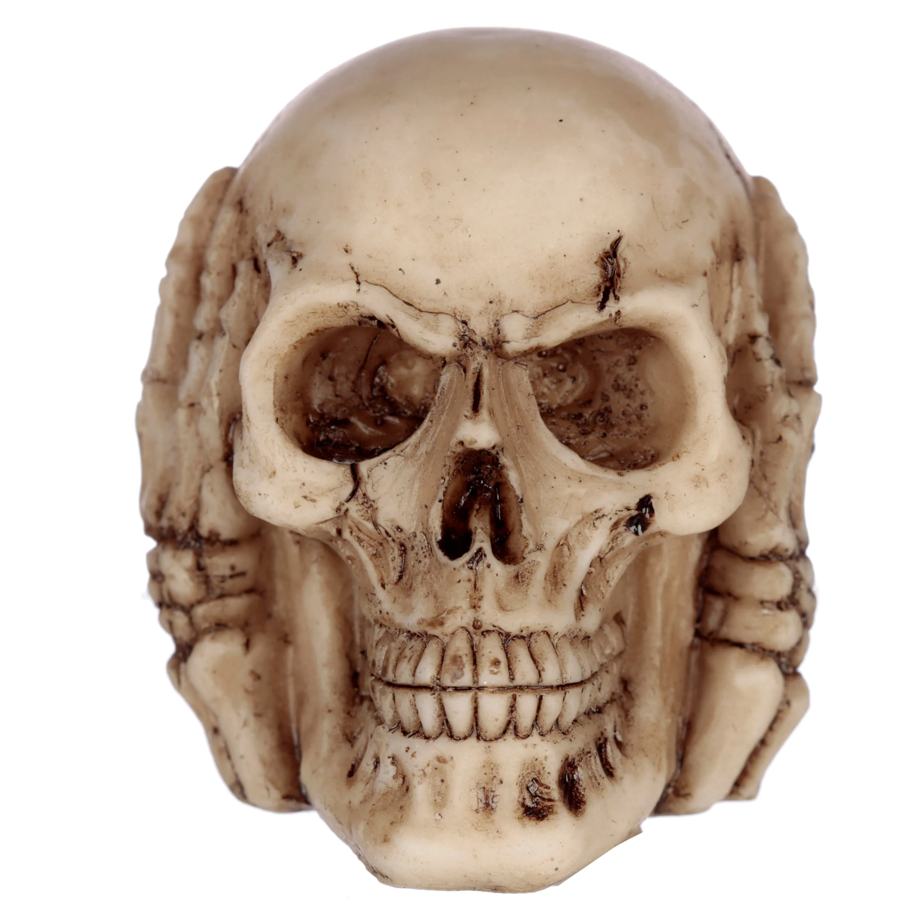 Set of 3 Small See No, Hear No, Speak No Evil Skulls