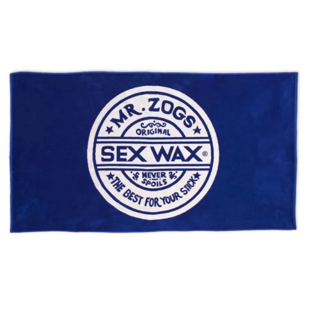 Sex Wax Beach Towel from Mr Zogs - BLUE