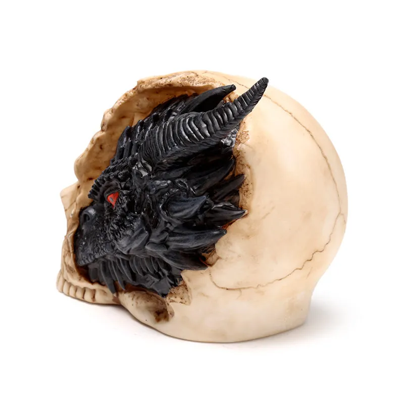 Shadows of Darkness Dragon - Black Dragon in Skull Large