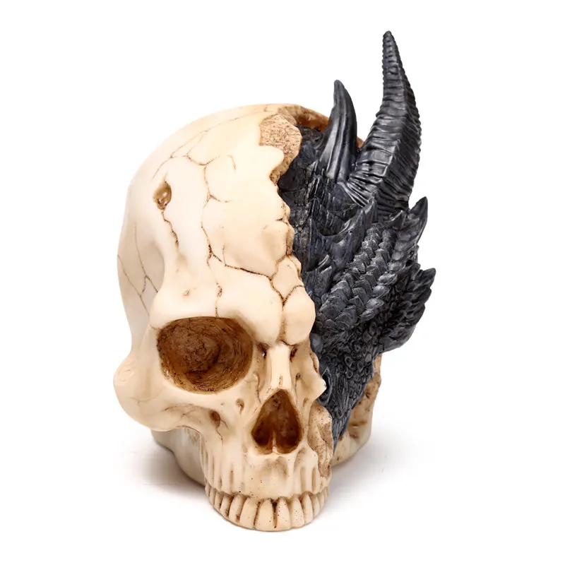 Shadows of Darkness Dragon - Black Dragon in Skull Large