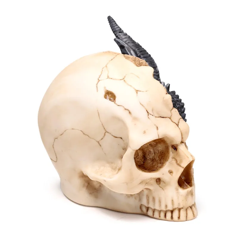 Shadows of Darkness Dragon - Black Dragon in Skull Large