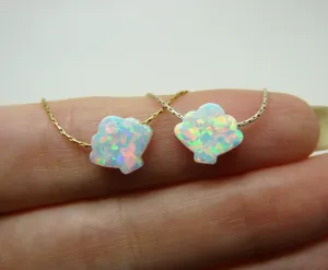 Shell necklace, Opal shell necklace, Beach wedding, Tiny shell necklace, Dainty sea shell jewelry, Beach vacation, Bridesmaid gift