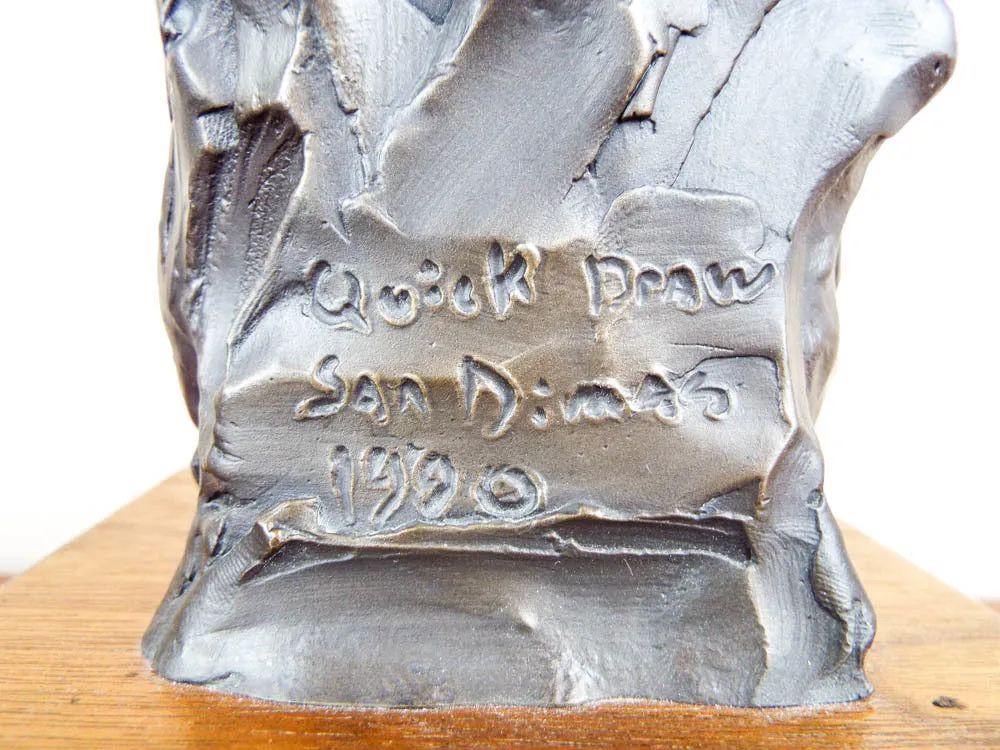 Signed Bronze Female Bust Sculpture by  Peter M Fillerup