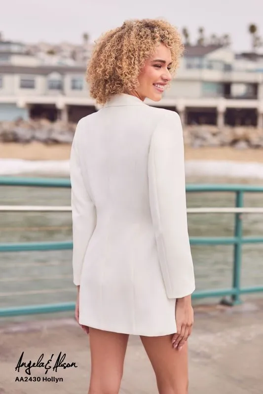 Size 12 Angela & Alison AA2430 Hollyn Ivory Informal