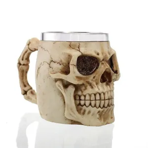Skull Mug Gothic Skeleton