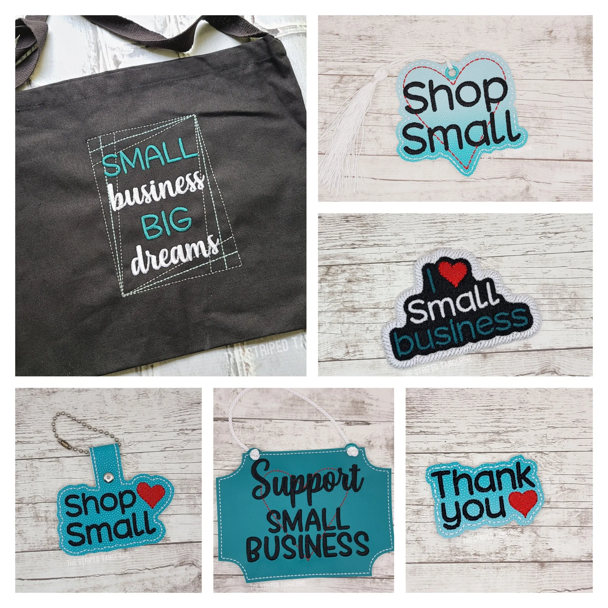Small Business bundle (set of 6 designs) machine embroidery design DIGITAL DOWNLOAD