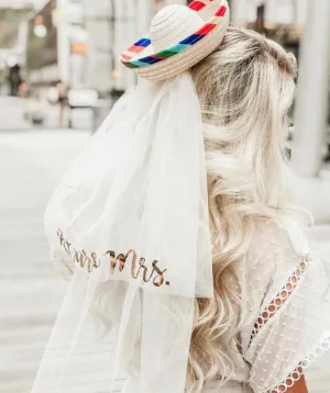 Sombrero with Detachable Future Mrs. Veil