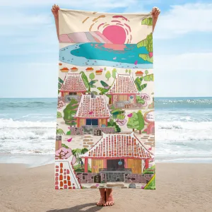 Spring in Okinawa Inspired Bath Towel
