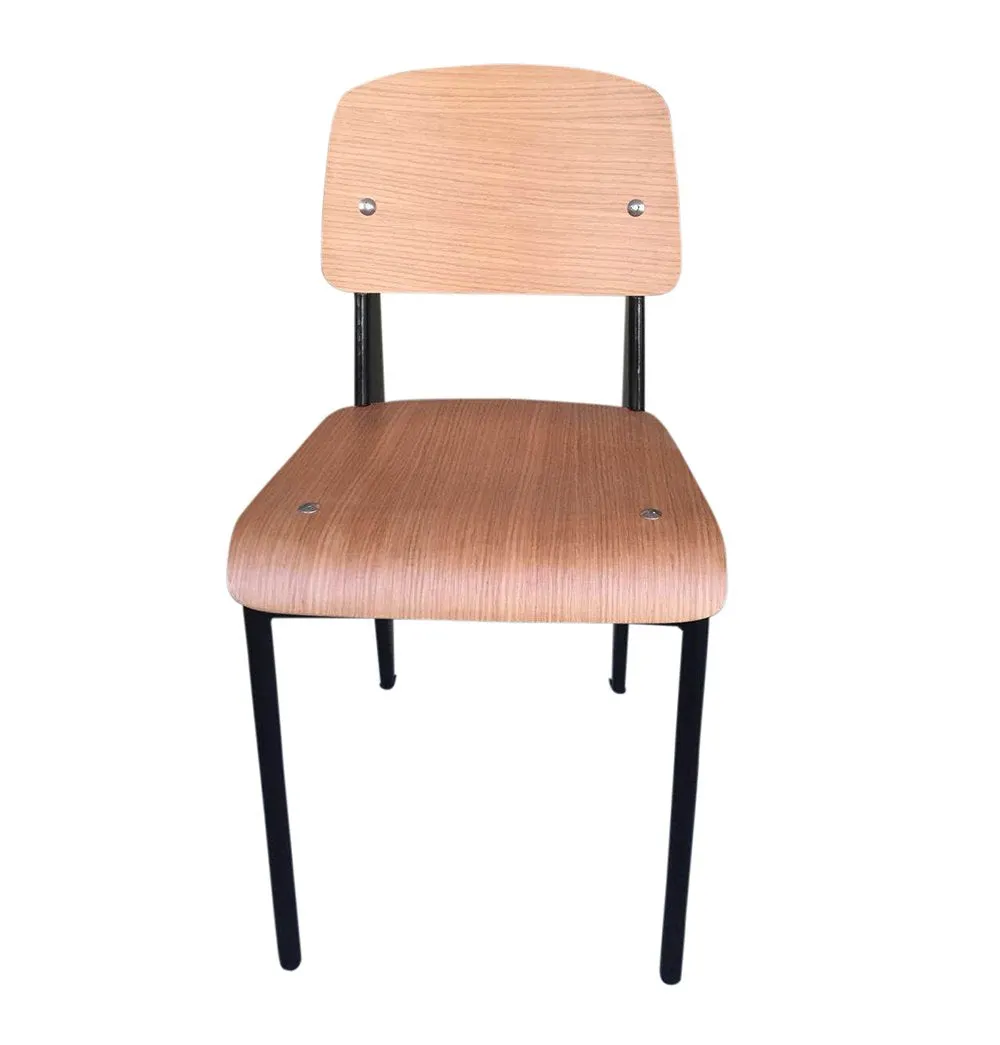 Standard Chair - Natural Seat/Back & Black Frame - Reproduction
