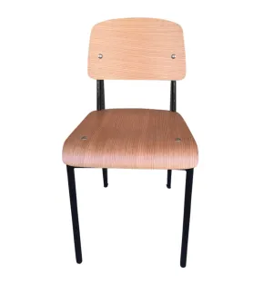 Standard Chair - Natural Seat/Back & Black Frame - Reproduction