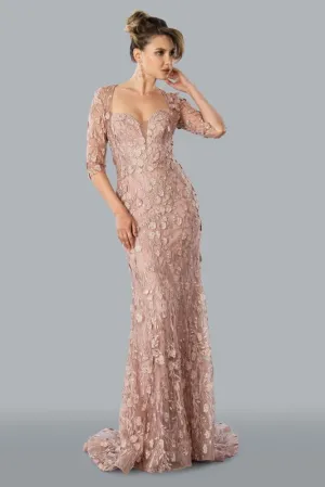 Stella Couture Size 8 23311 Rose Mother of Bride Dress