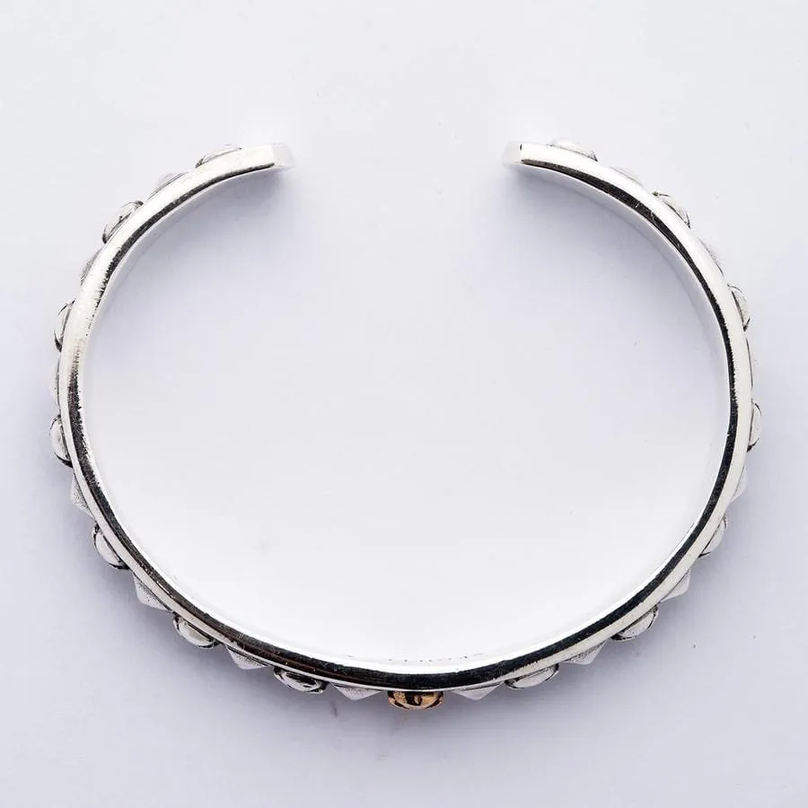 Sterling Silver Skull Biker Cuff Skull Jewelry