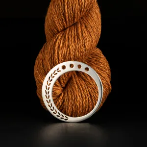 Sterling Silver Stockinette Sash / Shawl Ring