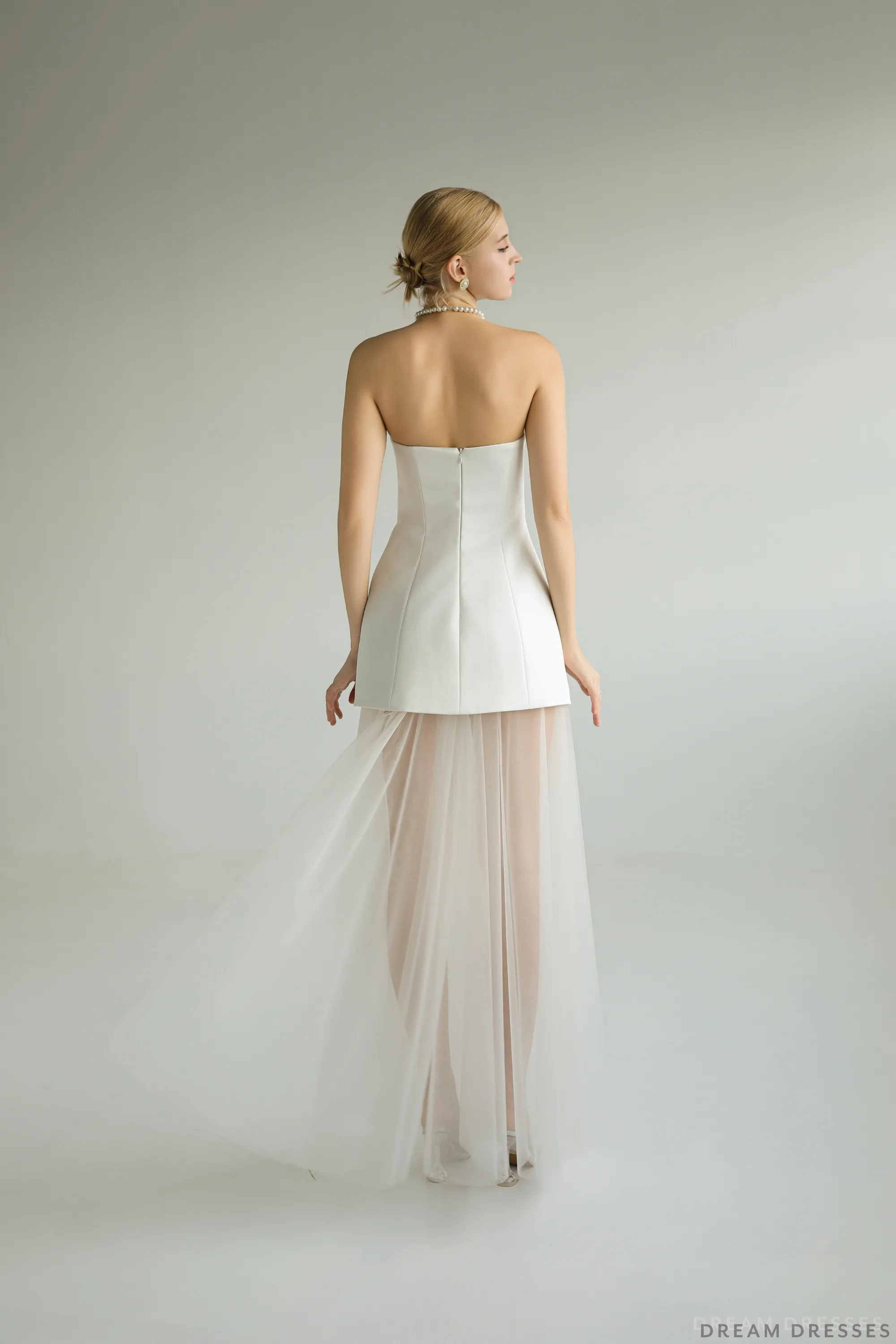 Strapless Bridal Shower Dress (#FLORIANE)