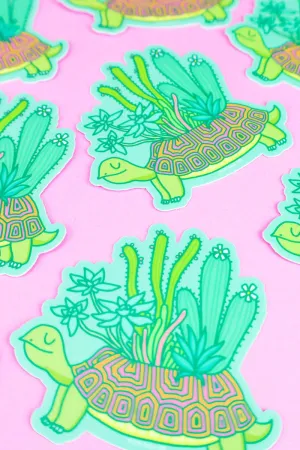 Succulent Turtle Sticker