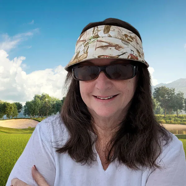 Sun Visor Headband, original and new wider visor, full patterns, all pieces, in digital format