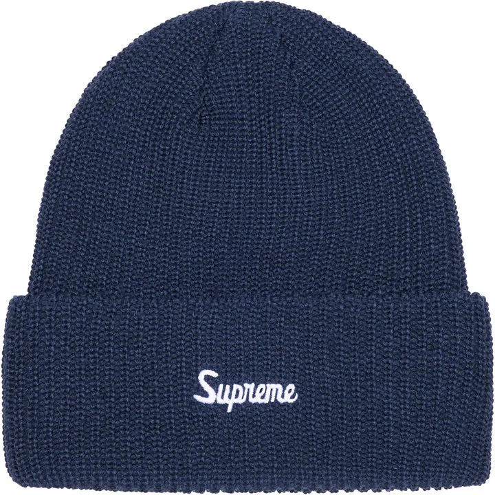 Supreme "Loose Gauge" Beanie Dark Blue