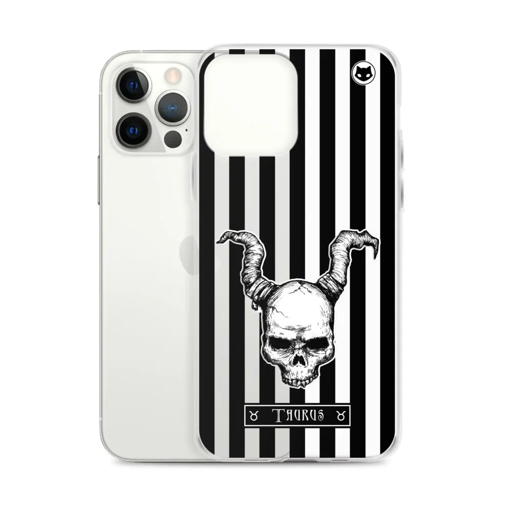 Taurus Zodiac iPhone Case (Clear)