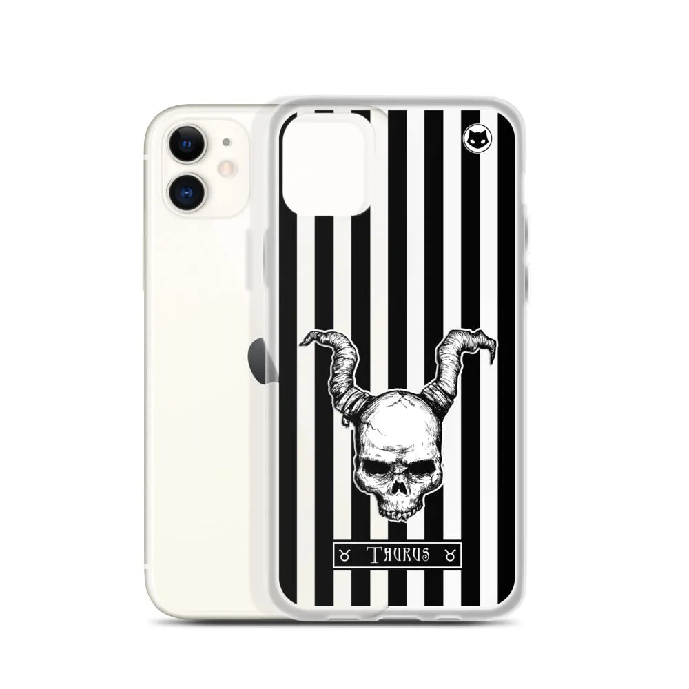 Taurus Zodiac iPhone Case (Clear)