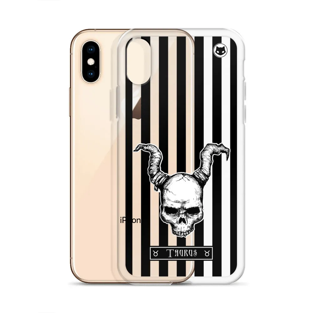 Taurus Zodiac iPhone Case (Clear)