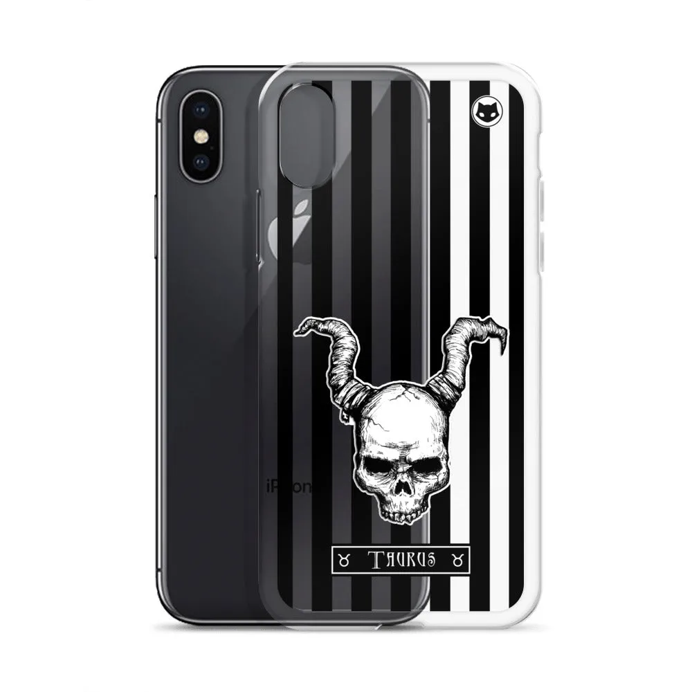 Taurus Zodiac iPhone Case (Clear)