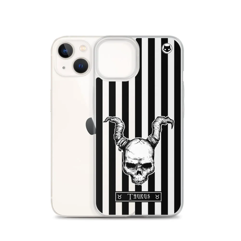 Taurus Zodiac iPhone Case (Clear)