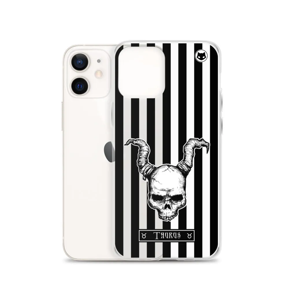 Taurus Zodiac iPhone Case (Clear)