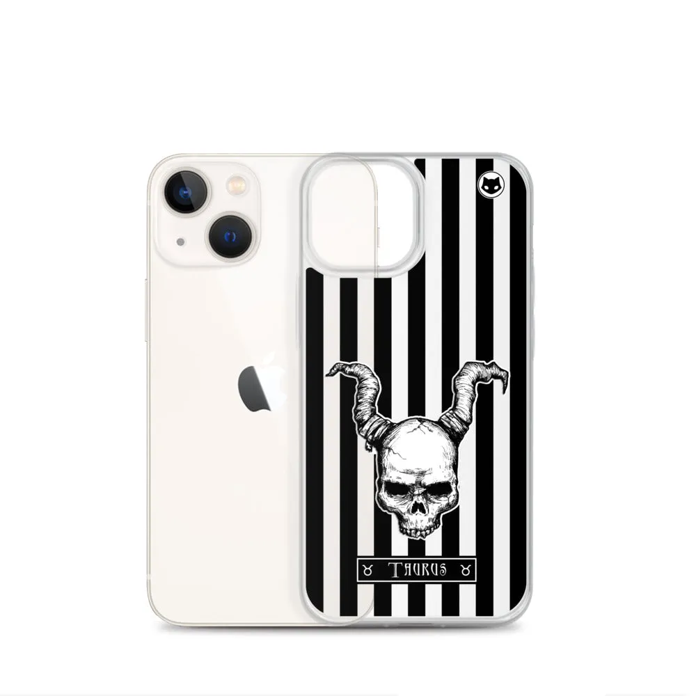Taurus Zodiac iPhone Case (Clear)