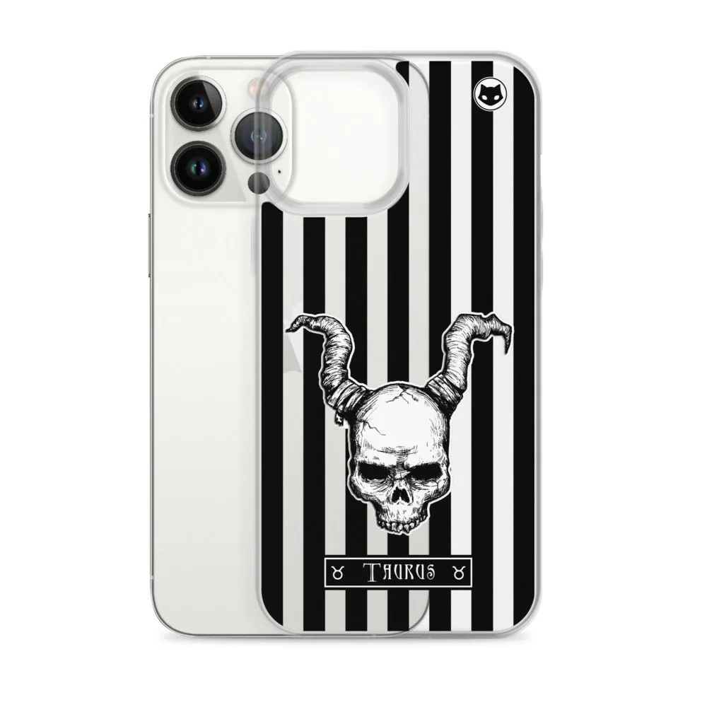 Taurus Zodiac iPhone Case (Clear)