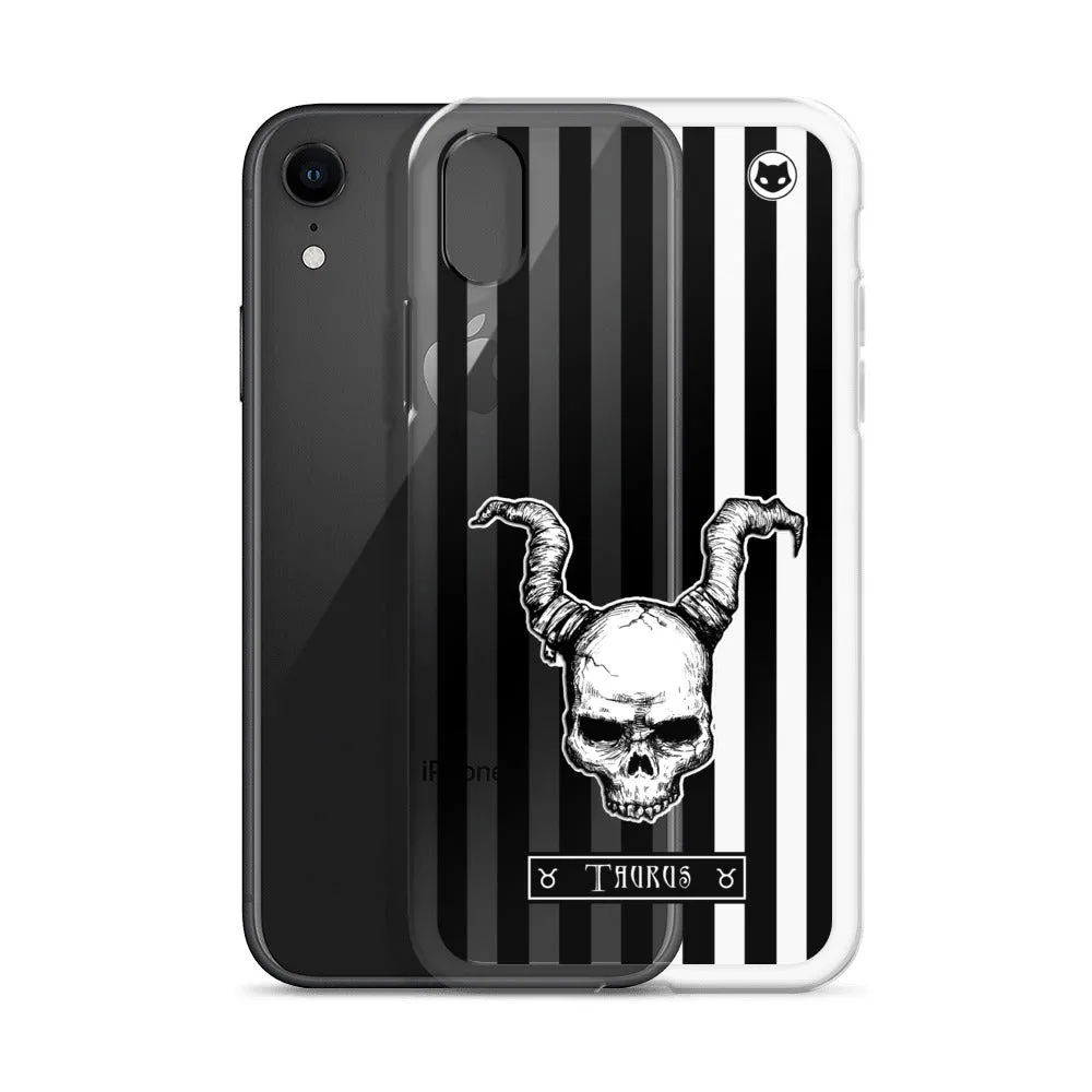 Taurus Zodiac iPhone Case (Clear)