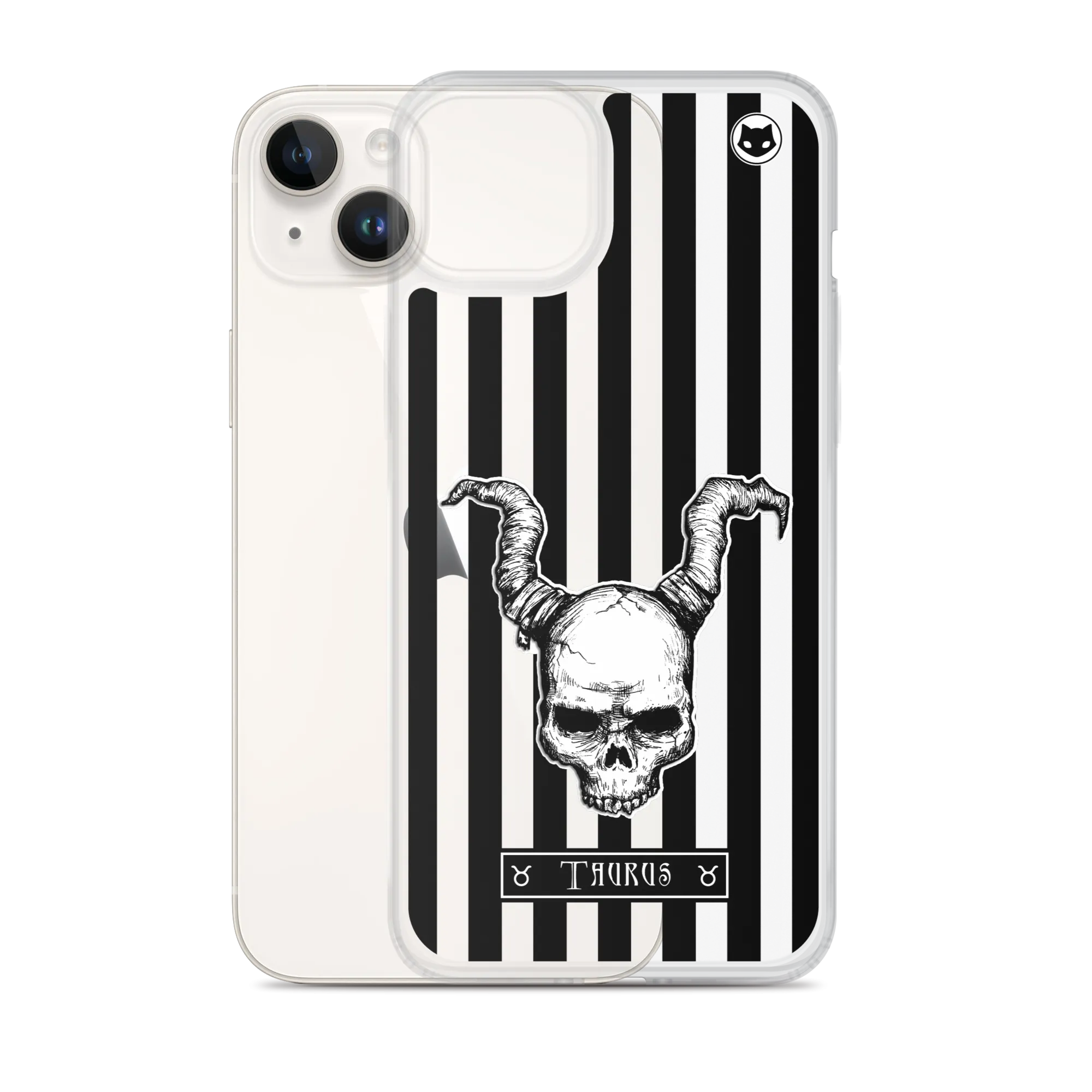 Taurus Zodiac iPhone Case (Clear)