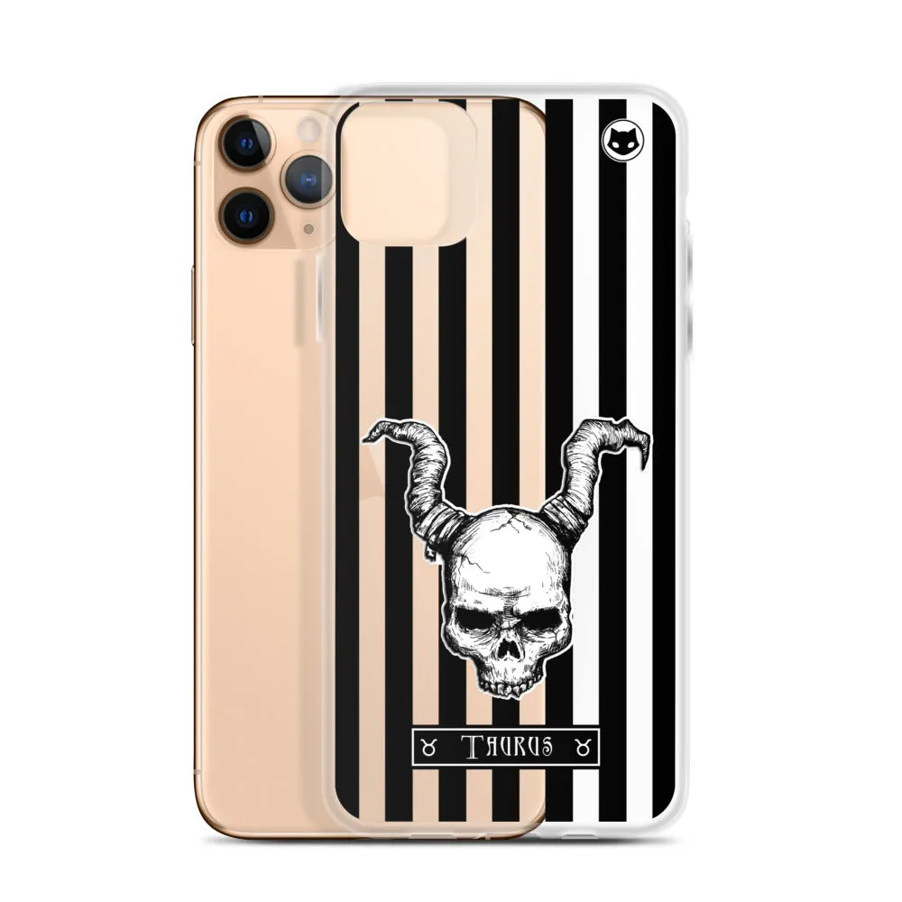 Taurus Zodiac iPhone Case (Clear)