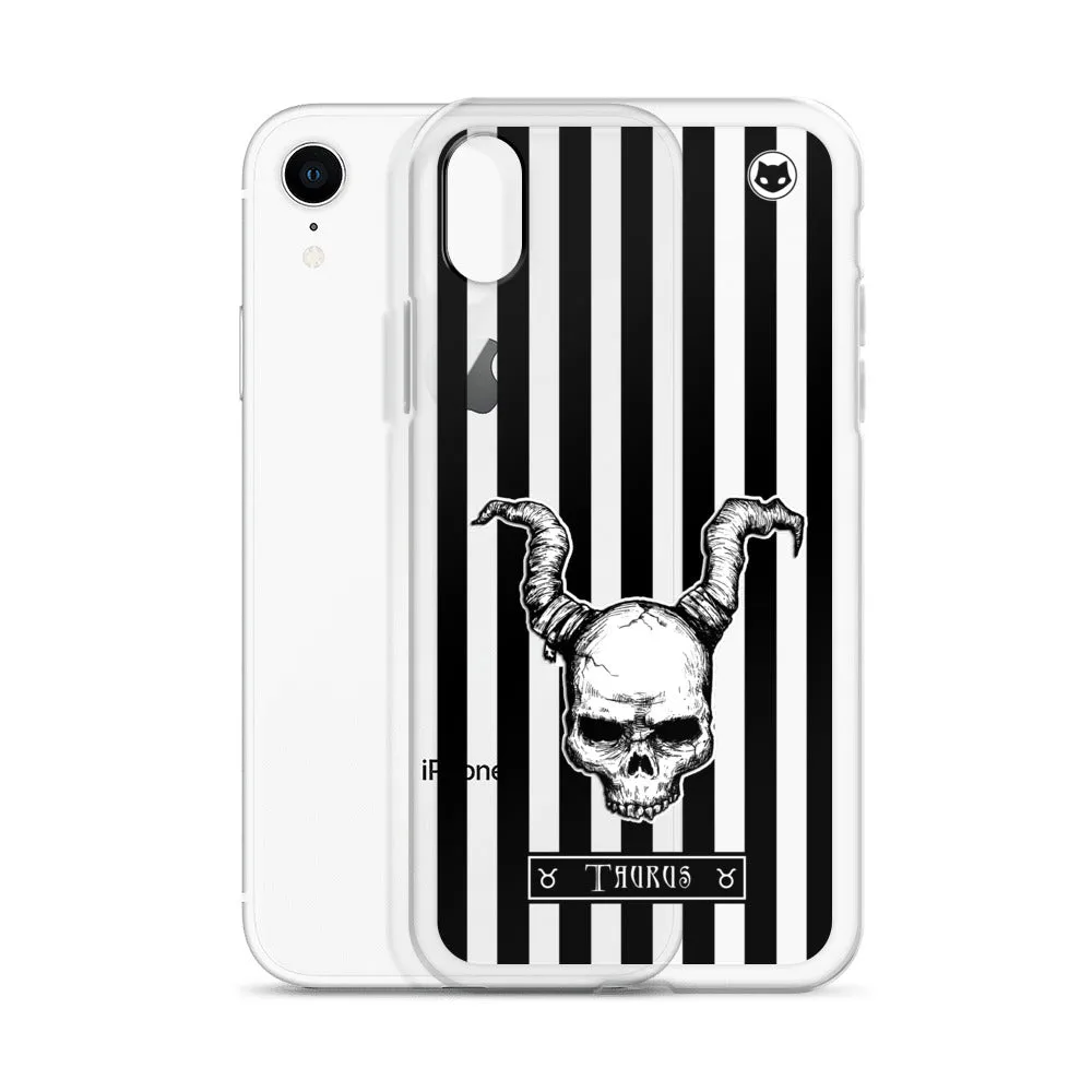 Taurus Zodiac iPhone Case (Clear)