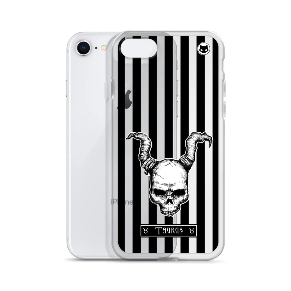 Taurus Zodiac iPhone Case (Clear)