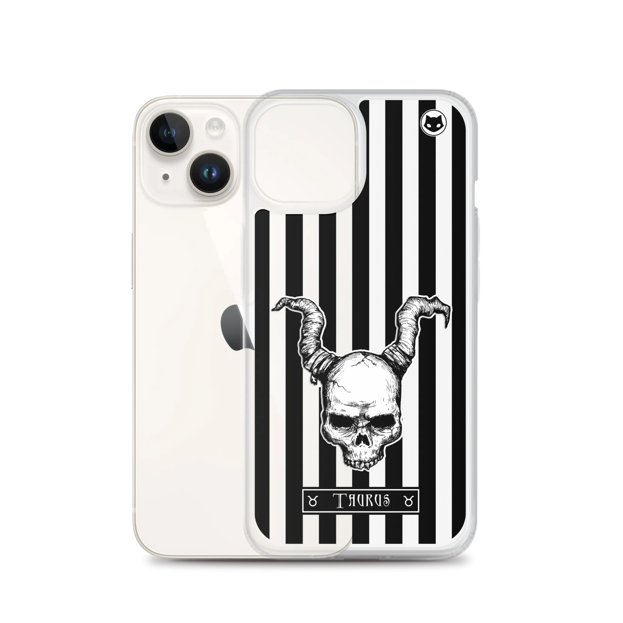 Taurus Zodiac iPhone Case (Clear)