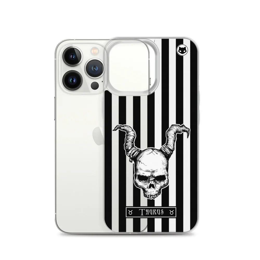 Taurus Zodiac iPhone Case (Clear)