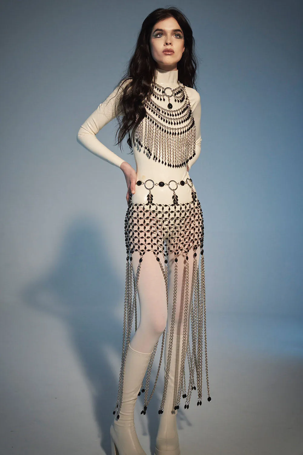 The Bowie Fringed Mini Skirt