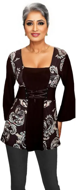 The Gothic Lace-Up Top