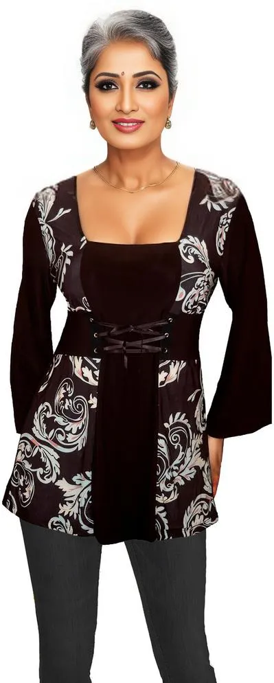 The Gothic Lace-Up Top