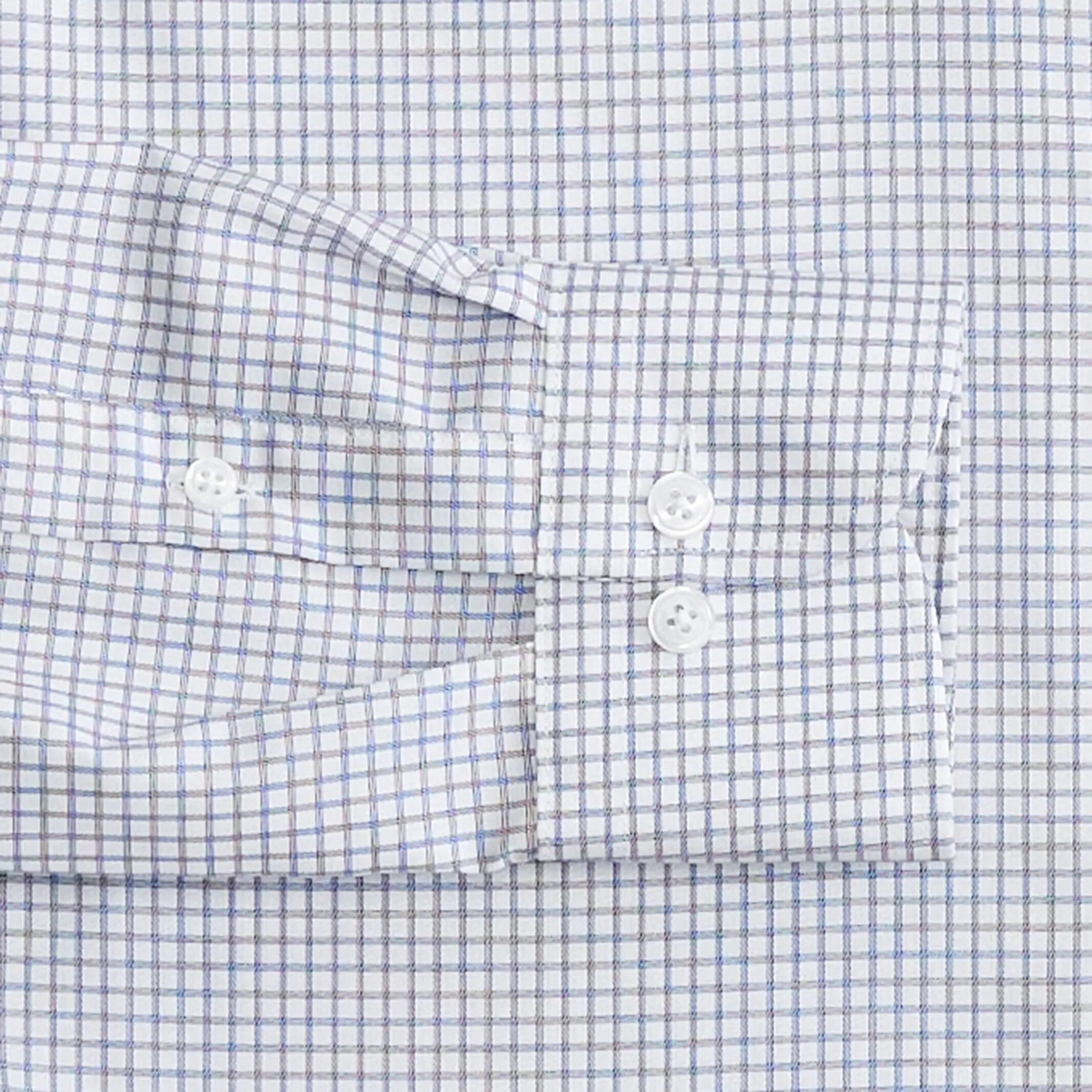 The Navy Blue Owen Check Custom Shirt