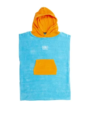 Toddler Hooded Poncho - Blue