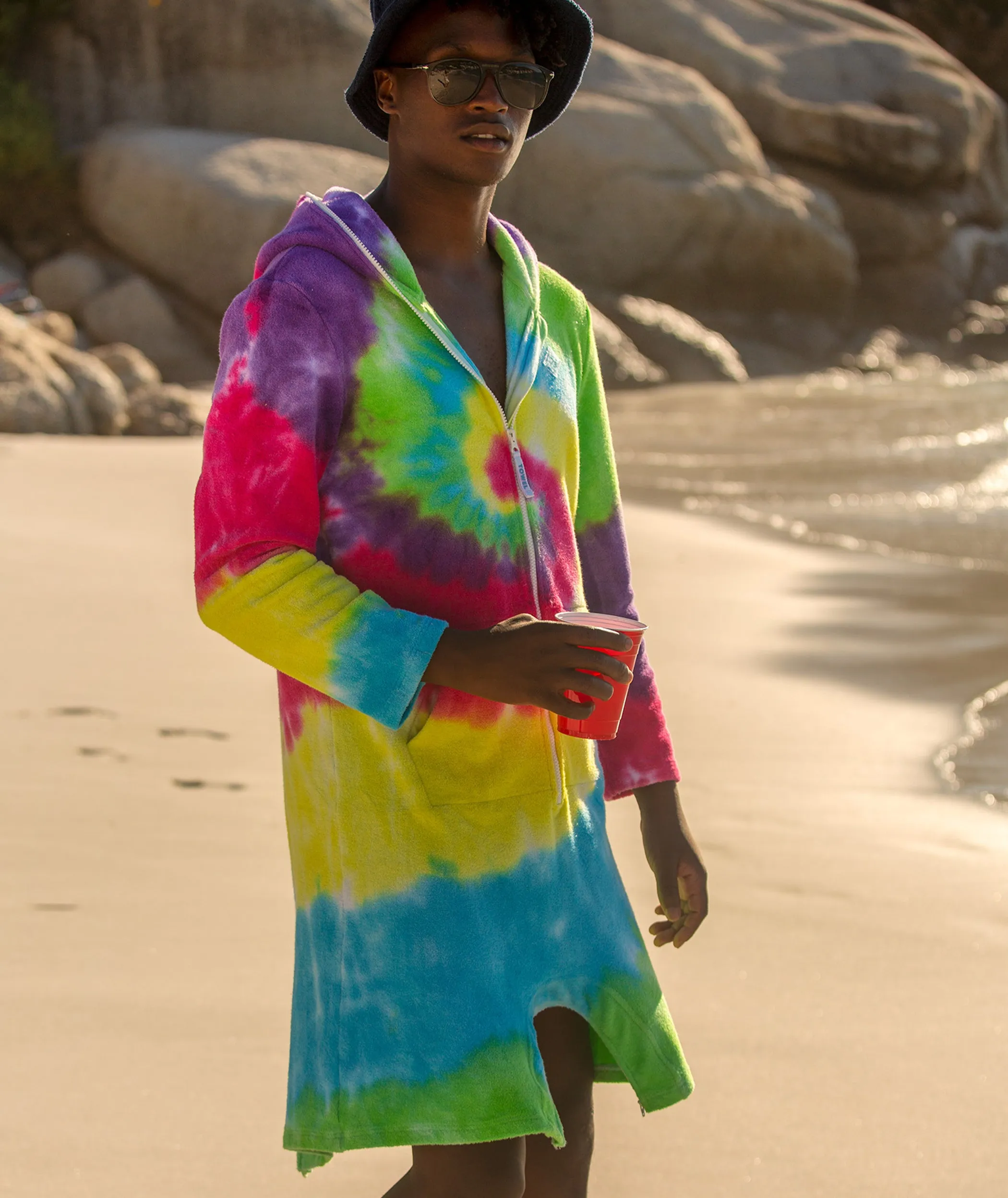 Towel Jumpsuit Multi Tie Dye