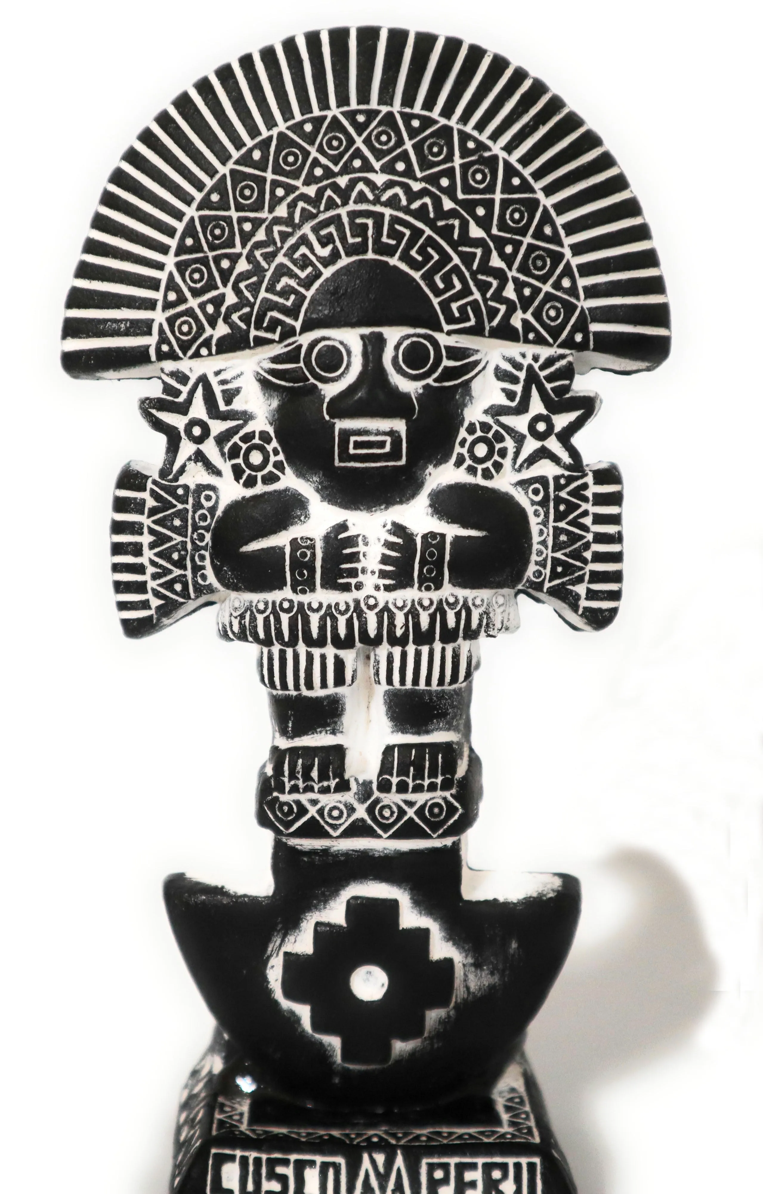 Tumi Sculpture Slate Stone Inca Hand Carved Andean Good Luck Amulet 5.75" Tall