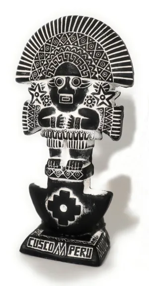 Tumi Sculpture Slate Stone Inca Hand Carved Andean Good Luck Amulet 5.75" Tall