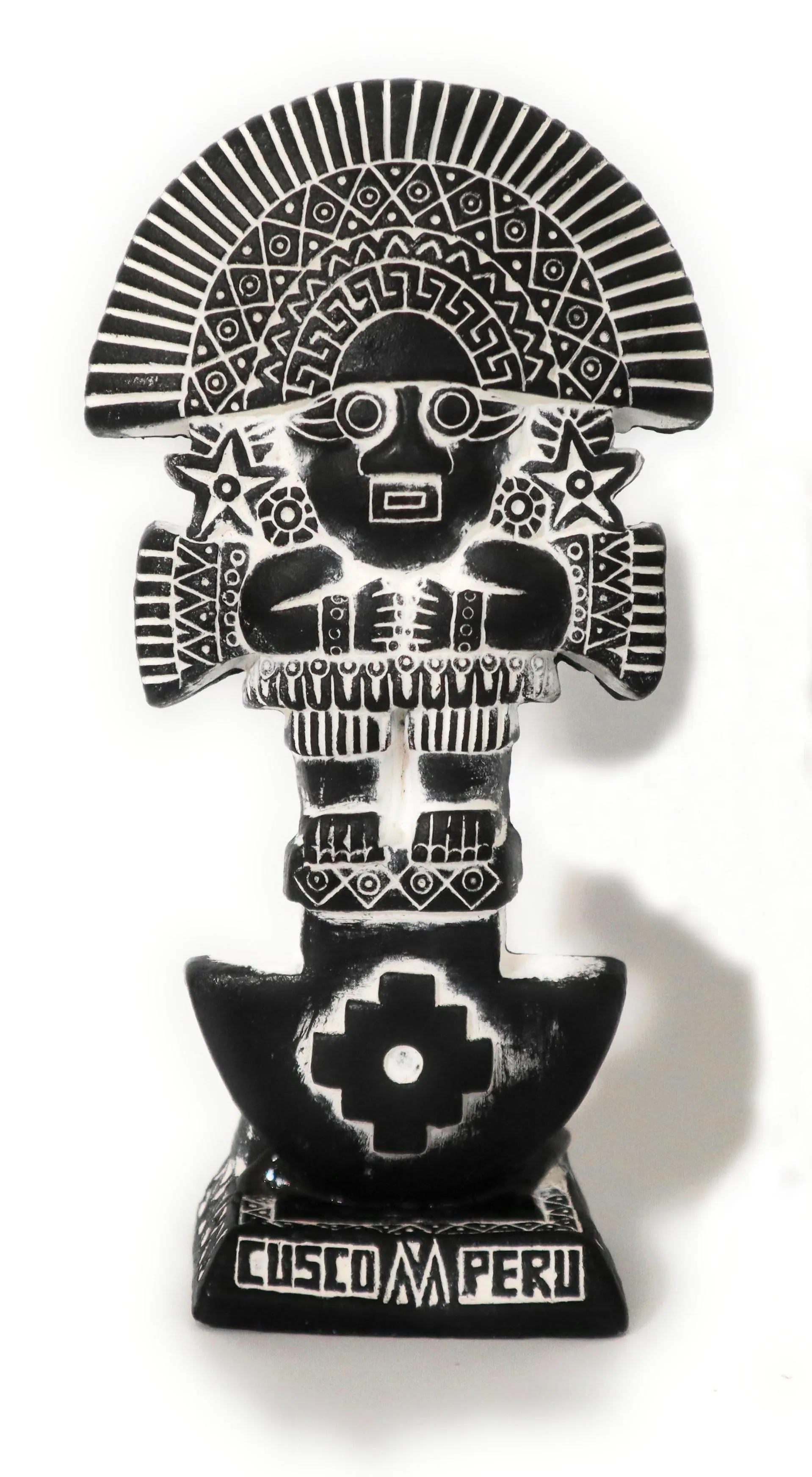 Tumi Sculpture Slate Stone Inca Hand Carved Andean Good Luck Amulet 5.75" Tall