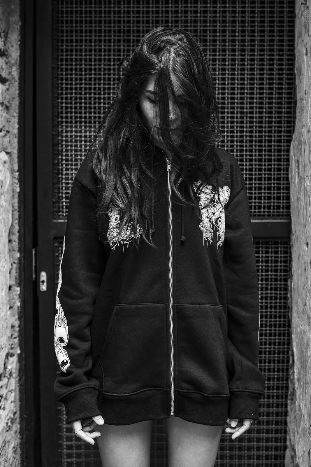 [UNISEX] RAFEL DELALANDE X LOCO MOSQUITO DRAGON SKULL HOODIE