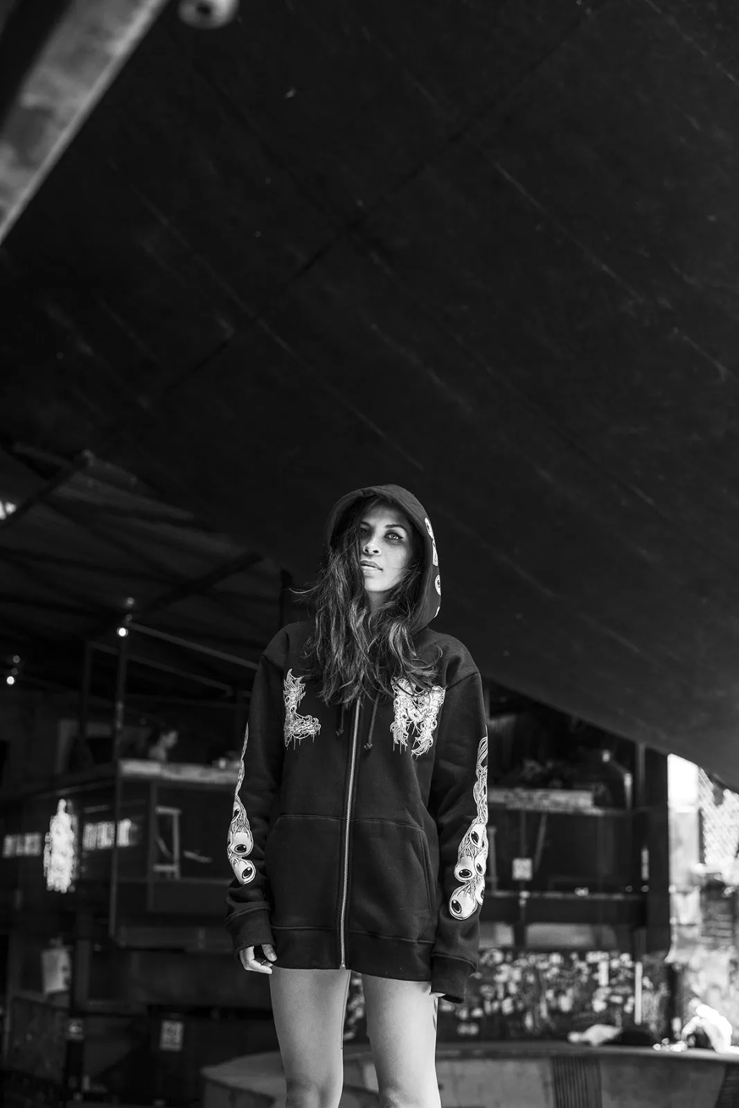 [UNISEX] RAFEL DELALANDE X LOCO MOSQUITO DRAGON SKULL HOODIE